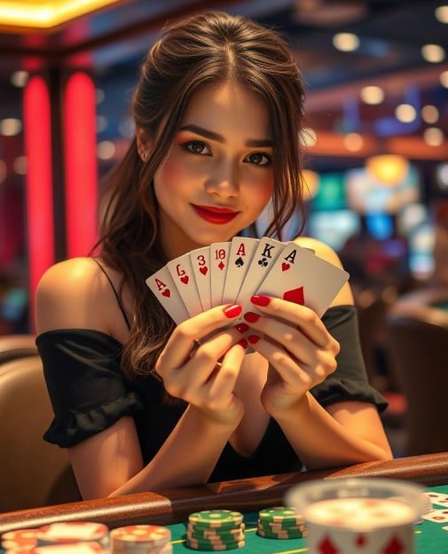 Live roulette table at pokerace